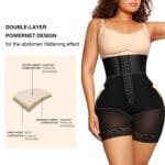 3 Breasted Bodybuilding Girdle High Waist Belly Contracting And Hip Lifting Pants - Image 5