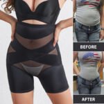 Belly Contracting Underwear Women's Body Shaping Four Corners High Waist Hip Lift Corset Waist - Image 4
