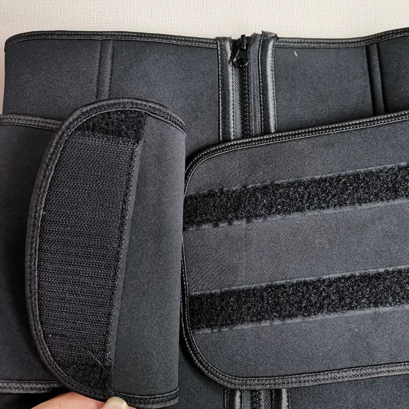 Cross-Border Hot Sale Neoprene Sweat Burst Corset Hot Shapers Zipper Velcro Belt Waist Waist - Image 5