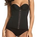 Double Breasted Neoprene Corset Blazer - Image 5