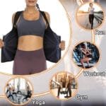 Ladies Sports Fitness Sweat Suit Sauna Suit Sweat Suit Belly Tight Yoga Sweat Sweat Corset Zipper Vest - Image 4