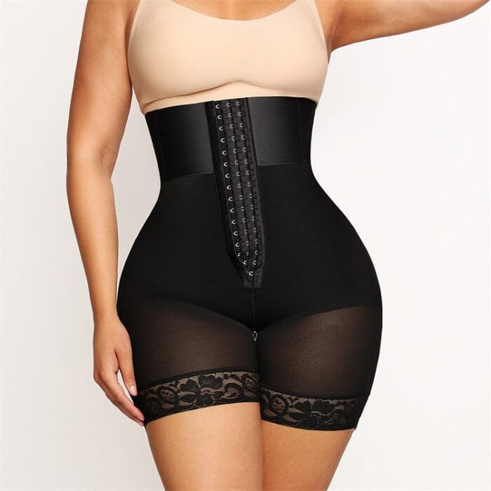 3 Breasted Bodybuilding Girdle High Waist Belly Contracting And Hip Lifting Pants - Image 10