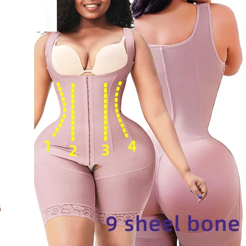 9 Steel Rib 3 Rows Plus Size Body Shaping Belly Contraction Hip Lifting Slimming Clothes - Image 10