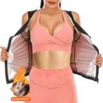 Ladies Sports Fitness Sweat Suit Sauna Suit Sweat Suit Belly Tight Yoga Sweat Sweat Corset Zipper Vest - Image 6