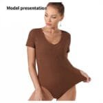 Women's Fashion Simple Solid Color Bodysuit - Image 5