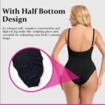 SEAMLESS One Piece Bodyshaper Ladies Shapewear Swimsuit Solid Color Stretch Full Bust Nylon Spandex Bodyshaper For Woman - Image 5