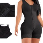 Belly Shaping Jumpsuit Crotch Zipper Three Breasted Corset Women - Image 6