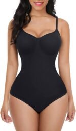 Plus Size Women's Skinny Hip Raise Belly Contracting And Waist Slimming Stretch Sling One Piece Underwear - Image 4