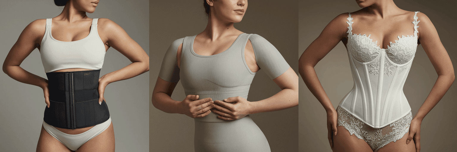 Specialized shapewear collection including postpartum recovery, medical compression, and occasion-specific body shapers