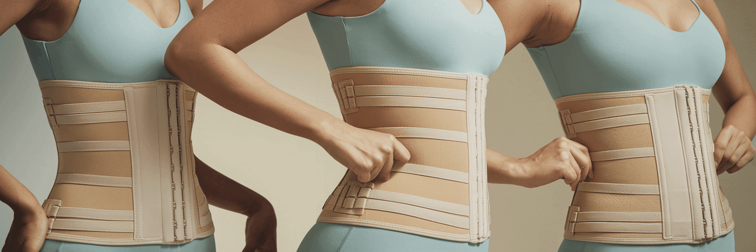 Professional waist training corset with medical-grade support structure for gradual waist reduction and improved posture