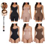 Plus Size Women's Skinny Hip Raise Belly Contracting And Waist Slimming Stretch Sling One Piece Underwear - Image 2