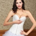Women's Plastic Zipper Steel Bone Palace Corset - Image 4