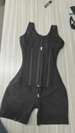 Hip Lifting Chest Support Double-layer Open Crotch Abdominal-shaping Body-shaping Pants - Image 5