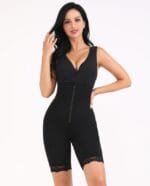 Large Size One-piece Shapewear Cotton Cup Open Crotch Postpartum Slimming And Hip Lifting Polymerization Bra Suit - Image 5